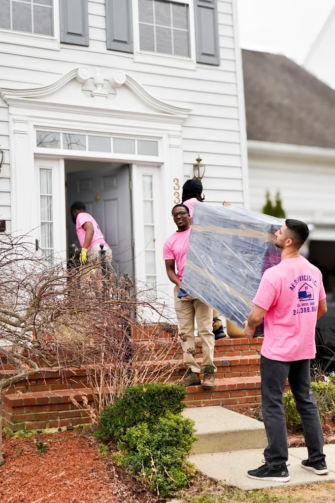 Brick steps, a queen mattress and a crew that has done it a thousand times